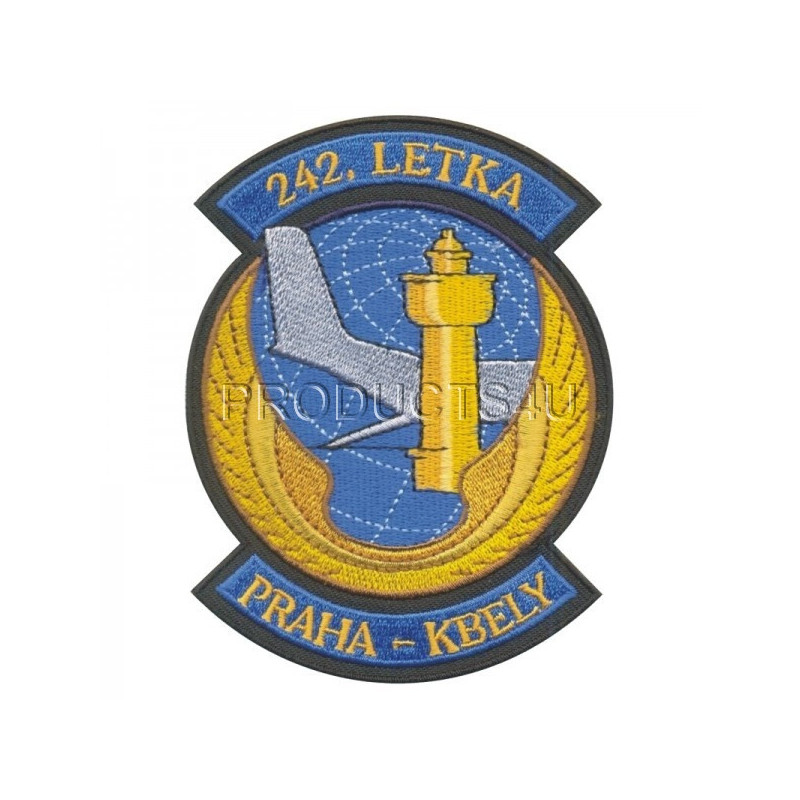 NÁŠIVKA - 242. LETKA PRAHA - KBELY - BAREVNÁ