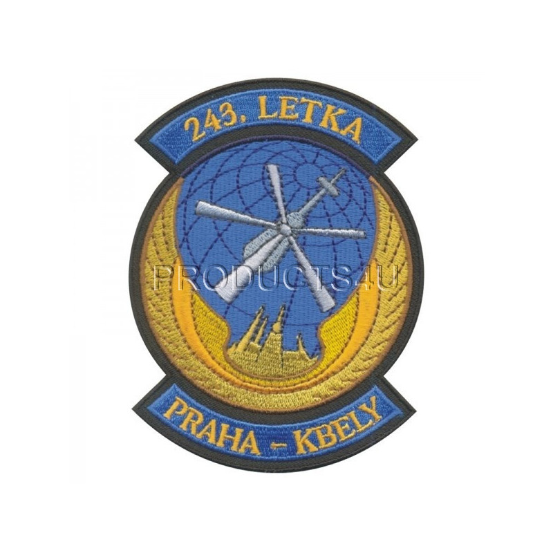 NÁŠIVKA - 243. LETKA PRAHA - KBELY - BAREVNÁ