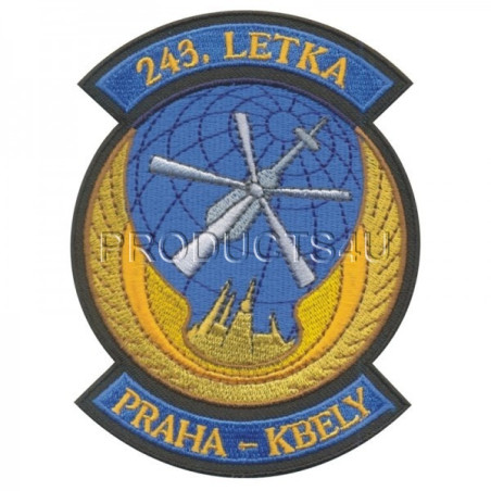 NÁŠIVKA - 243. LETKA PRAHA - KBELY - BAREVNÁ