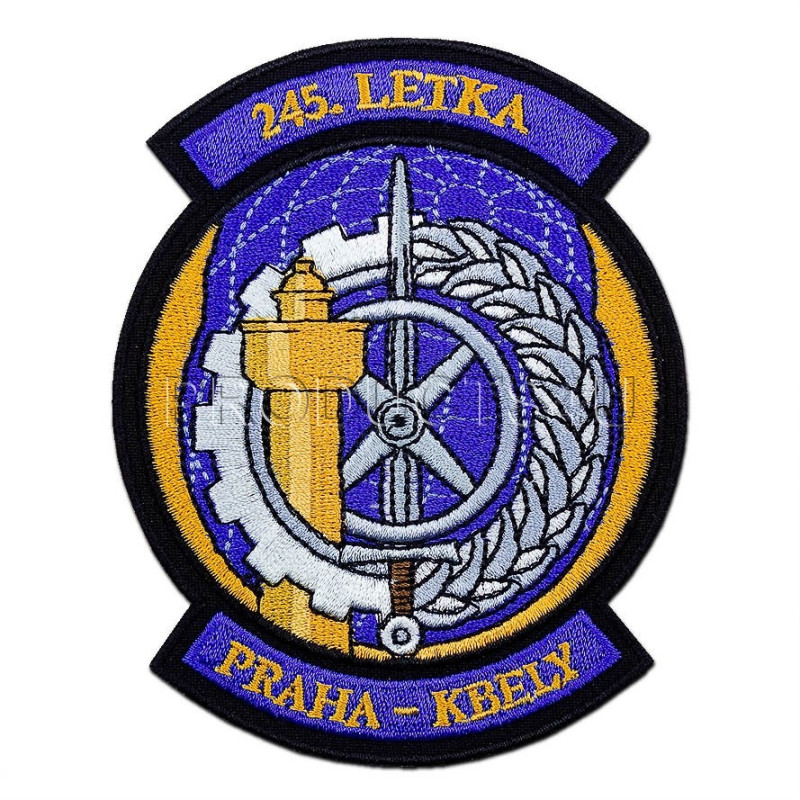 NÁŠIVKA - 245. LETKA PRAHA - KBELY - BAREVNÁ