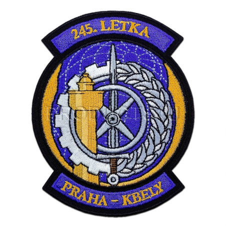 NÁŠIVKA - 245. LETKA PRAHA - KBELY - BAREVNÁ