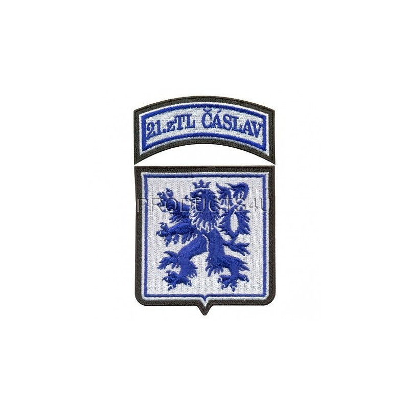 NÁŠIVKA - 21. ZTL ČÁSLAV, barevná