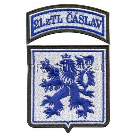 NÁŠIVKA - 21. ZTL ČÁSLAV, barevná