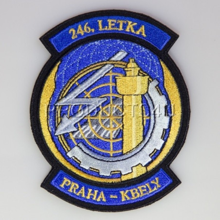 NÁŠIVKA - 246. LETKA PRAHA - KBELY - BAREVNÁ