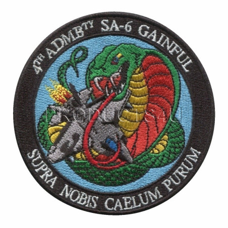 NÁŠIVKA - 251. PROTILETADLOVÁ ROTA - 4. PROTILETADLOVÁ RAKETOVÁ BATERIE - BAREVNÁ