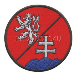 NÁŠIVKA - ČR/SR PRAPOR, barevná