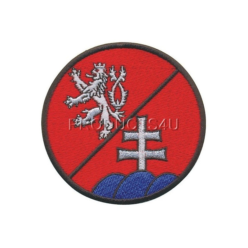 NÁŠIVKA - ČR/SR PRAPOR, barevná