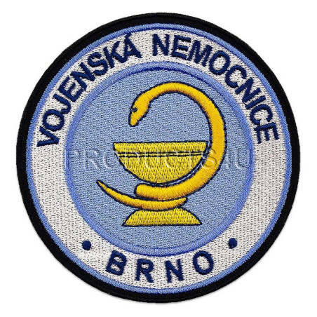 NÁŠIVKA - VOJENSKÁ NEMOCNICE BRNO, barevná