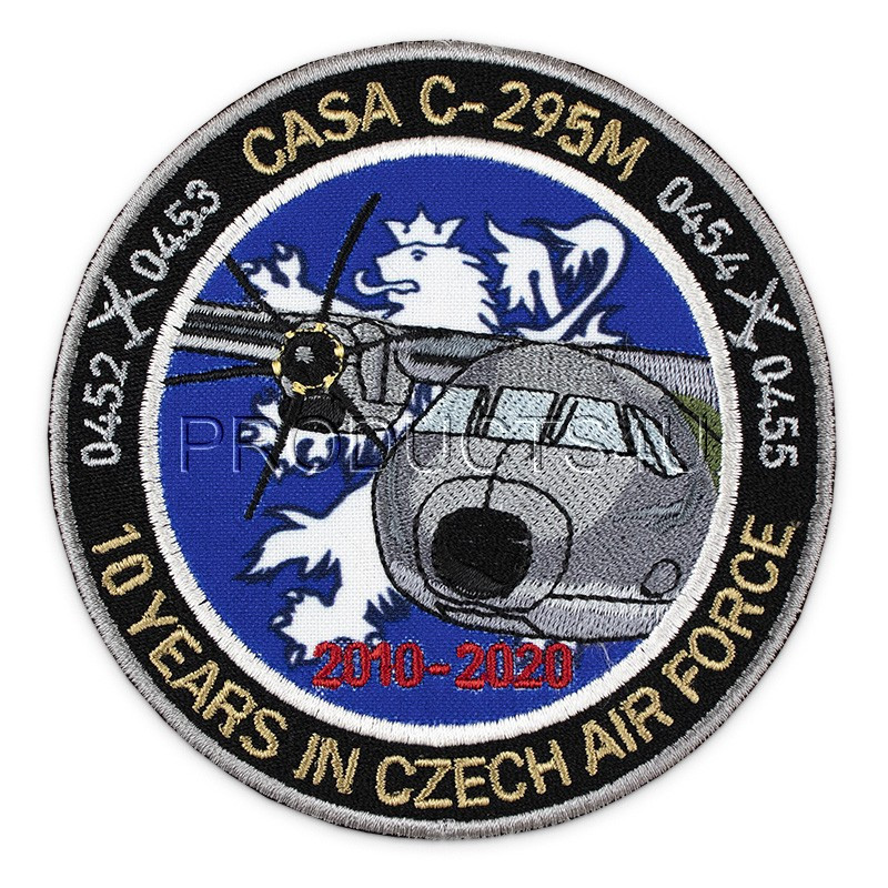 NÁŠIVKA - 10 let CASA služby v AČR, barevná