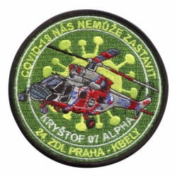 NÁŠIVKA - COVID 19, Sokol Kryštof 07- ALFA