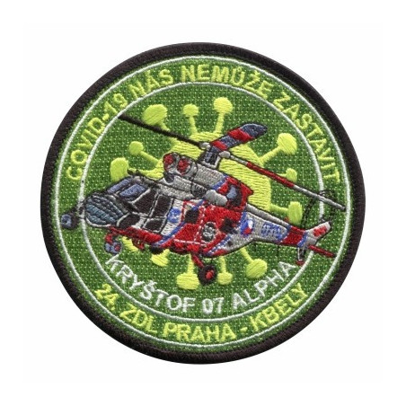 NÁŠIVKA - COVID 19, Sokol Kryštof 07- ALFA