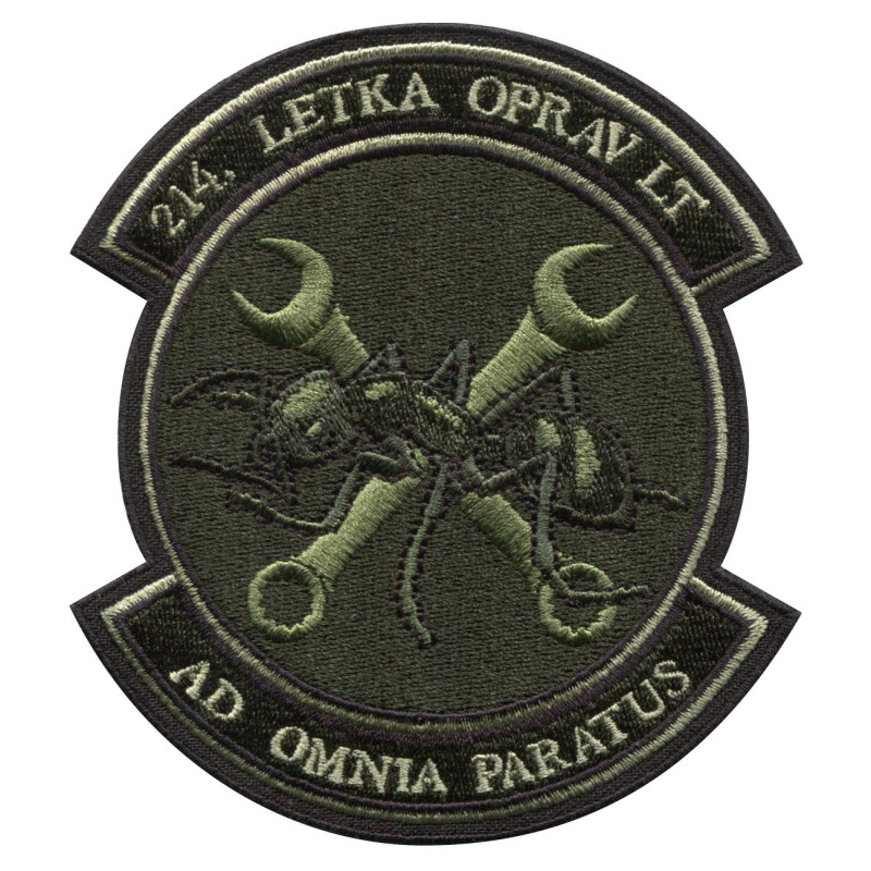 NÁŠIVKA - 214. LETKA OPRAV LT, polní