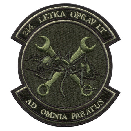 NÁŠIVKA - 214. LETKA OPRAV LT, polní
