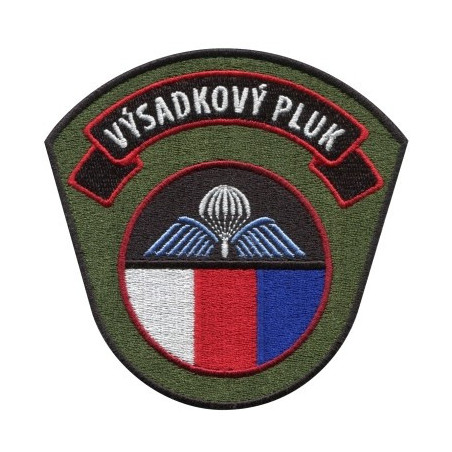 NÁŠIVKA - 43. Výsadkový pluk, barevná