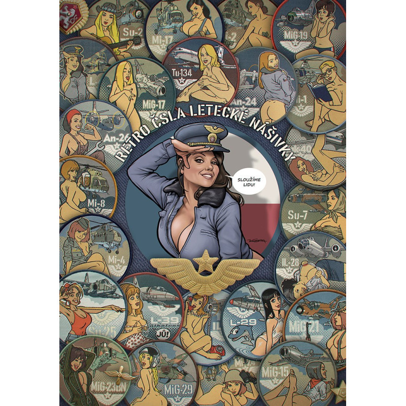 NÁŠIVKA - Retro Sada 24 kusů